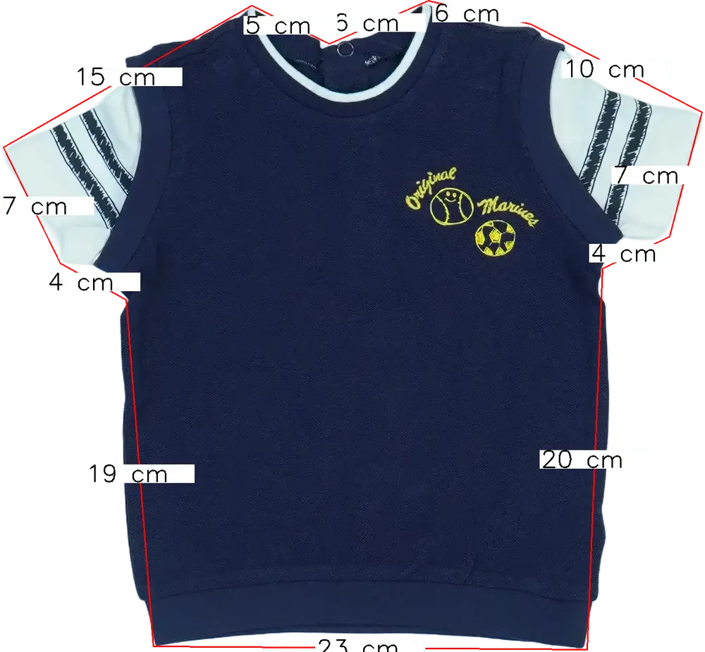 Kék Original Marines Póló EU 74 / UK 6-9 hónap / US 6-9 hónap