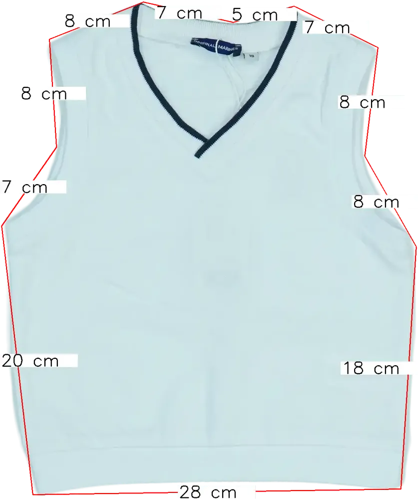 Fehér Original Marines Mellény EU 86 / UK 12-18 hónap / US 18 hónap