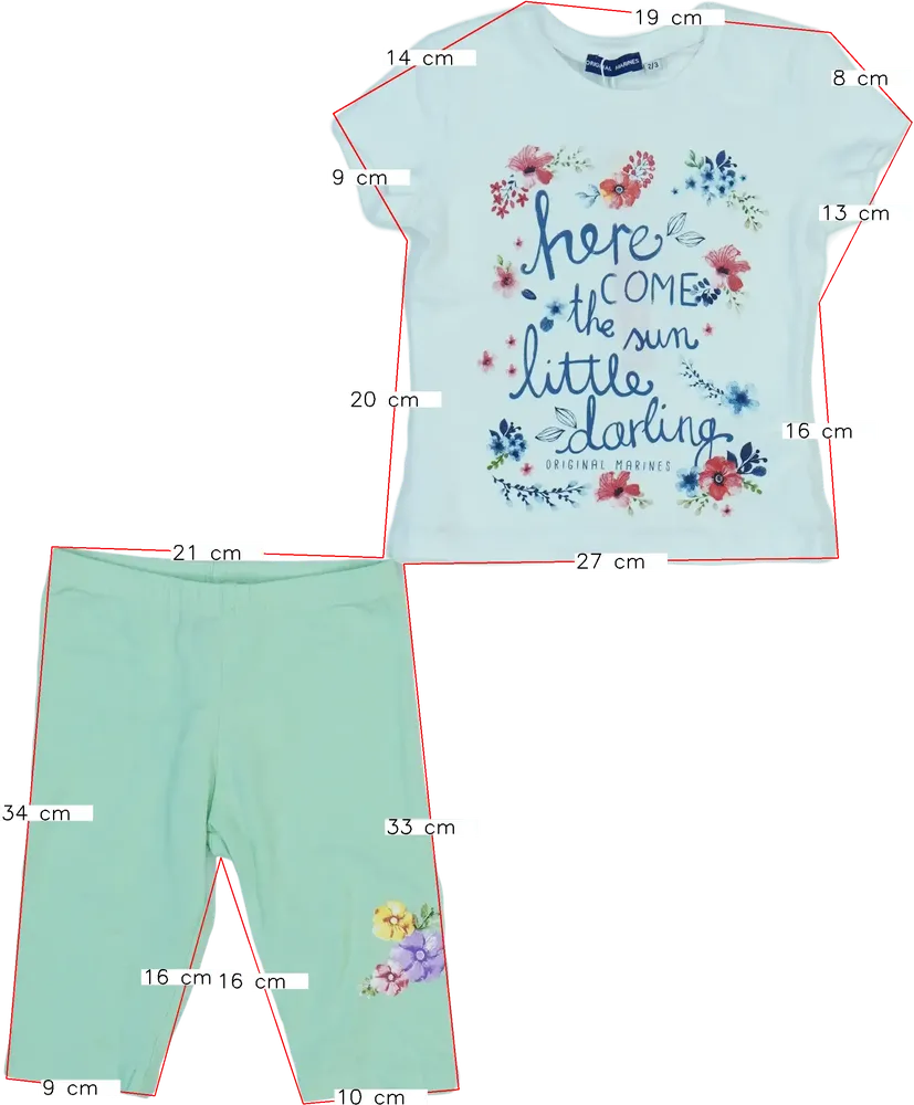 Többszínű Original Marines 2 részes szett - Felsőruházat és nadrág EU 92 / UK 2 év / US 2T