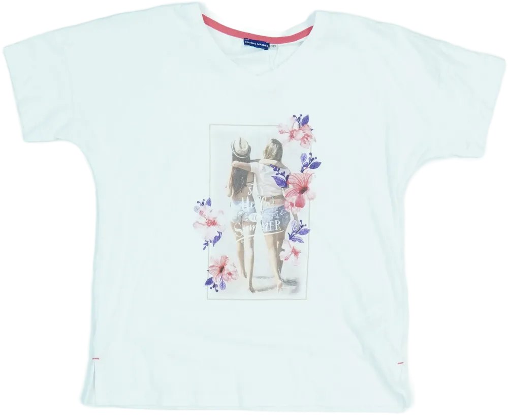 Fehér Original Marines Póló EU 152 / UK 12 év / US 12 év/L