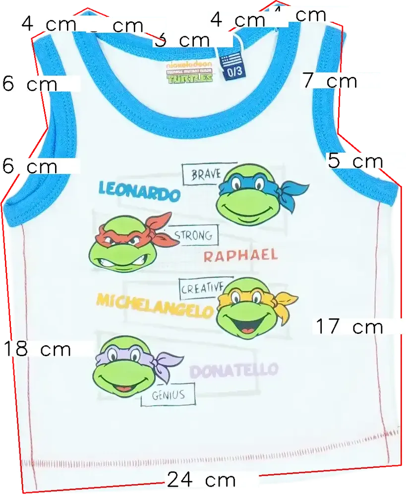 Fehér Nickelodeon Fiú / Férfi atléta EU 62 / UK 0-3 hónap / US 0-3 hónap