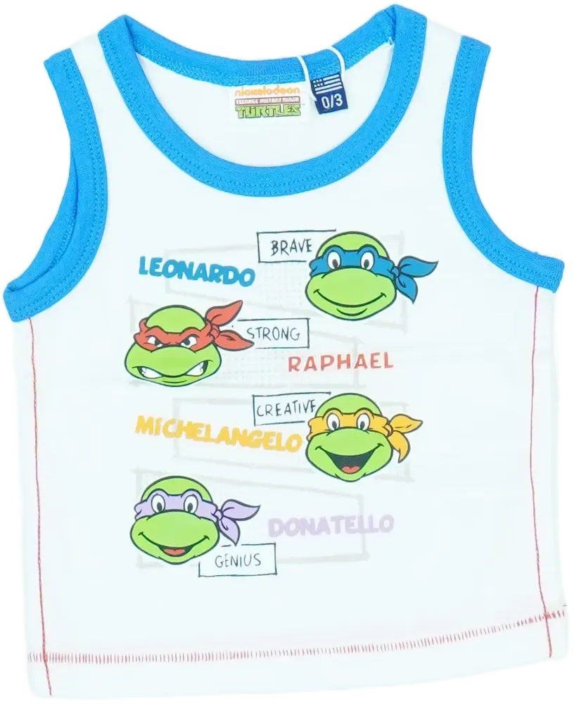 Fehér Nickelodeon Fiú / Férfi atléta EU 62 / UK 0-3 hónap / US 0-3 hónap