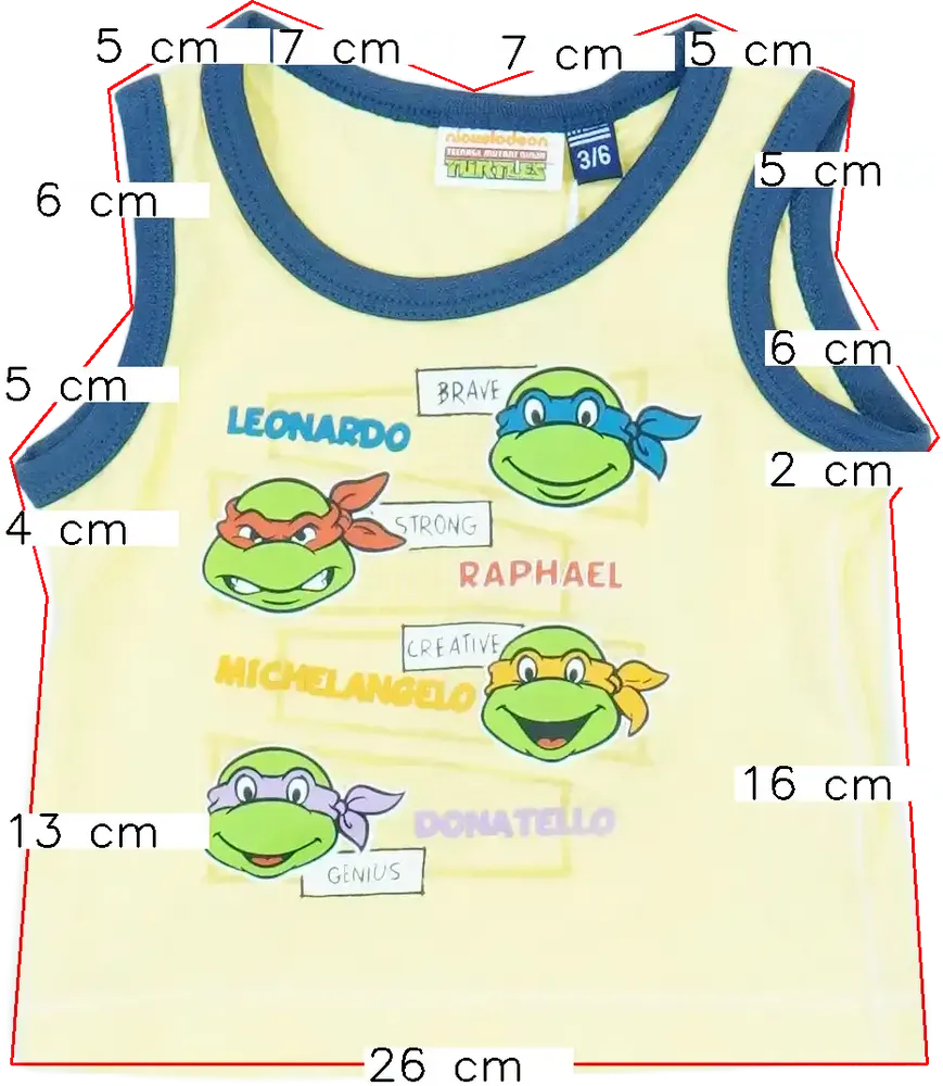 Sárga Nickelodeon Fiú / Férfi atléta EU 68 / UK 3-6 hónap / US 3-6 hónap