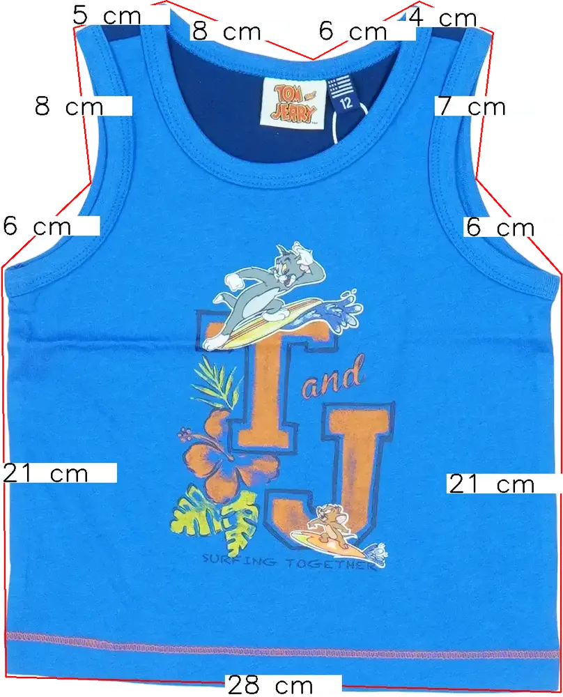 Kék Tom&amp;Jerry Fiú / Férfi atléta EU 152 / UK 12 év / US 12 év/L