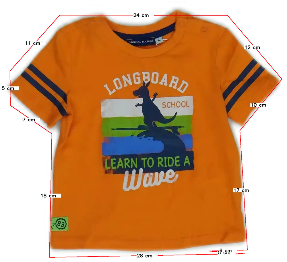 Sárga (narancs) Original Marines Póló EU 80 / UK 9-12 hónap / US 12 hónap
