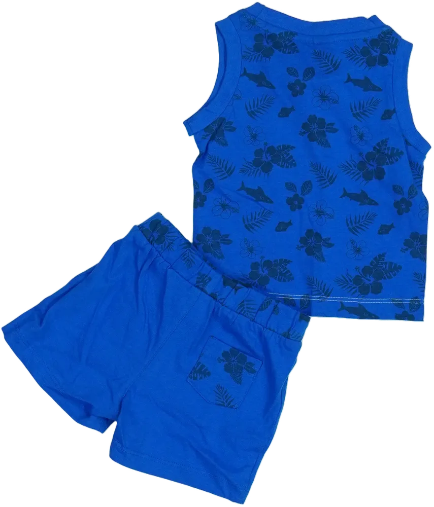 Kék Tom&amp;Jerry Pizsama EU 68 / UK 3-6 hónap / US 3-6 hónap