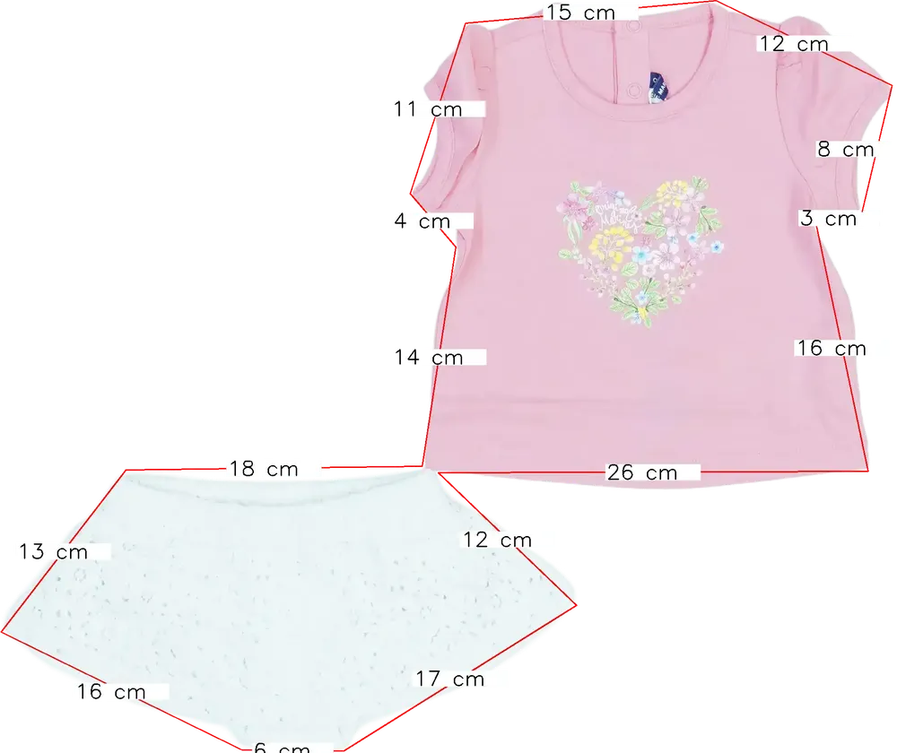 Rózsaszín Original Marines 2 részes szett - Felsőruházat és nadrág EU 68 / UK 3-6 hónap / US 3-6 hónap