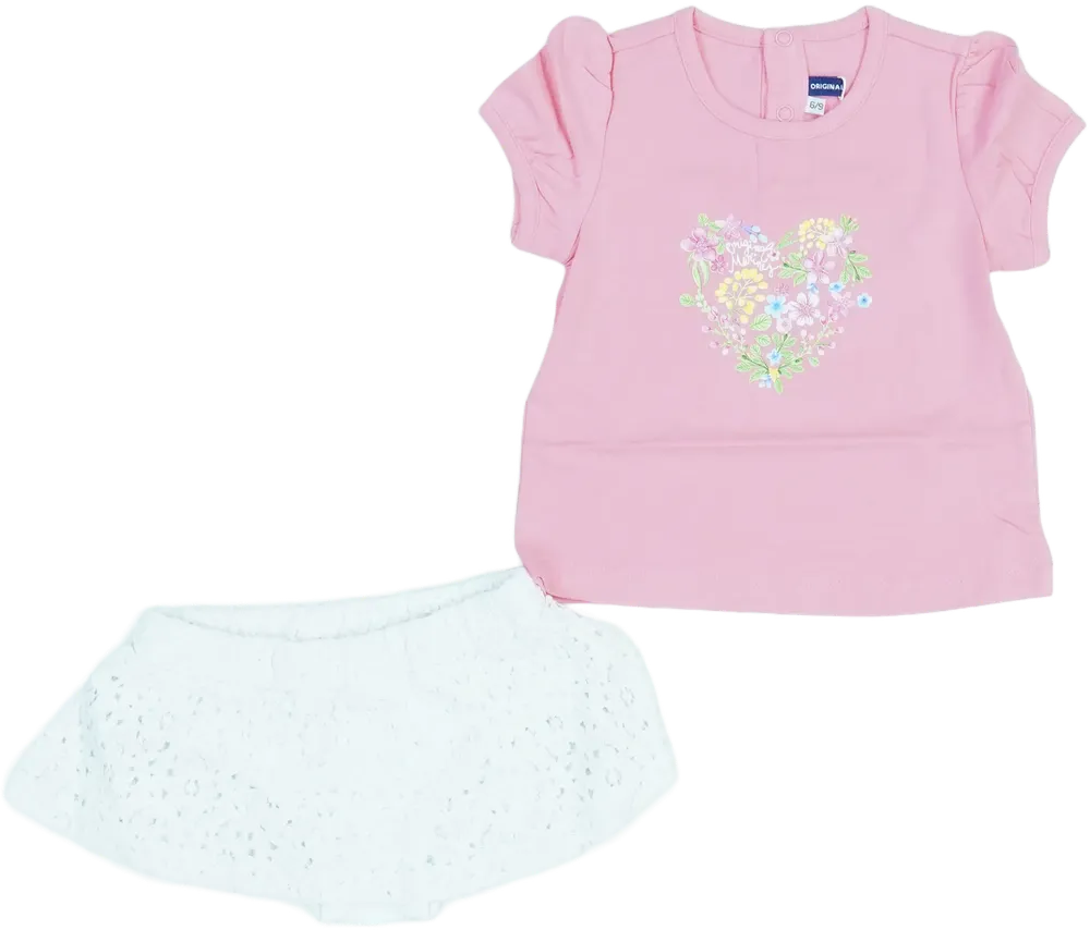 Pink Original Marines 2-piece set - Top &amp; Bottom EU 74 / UK 6-9 months / US 6-9 months
