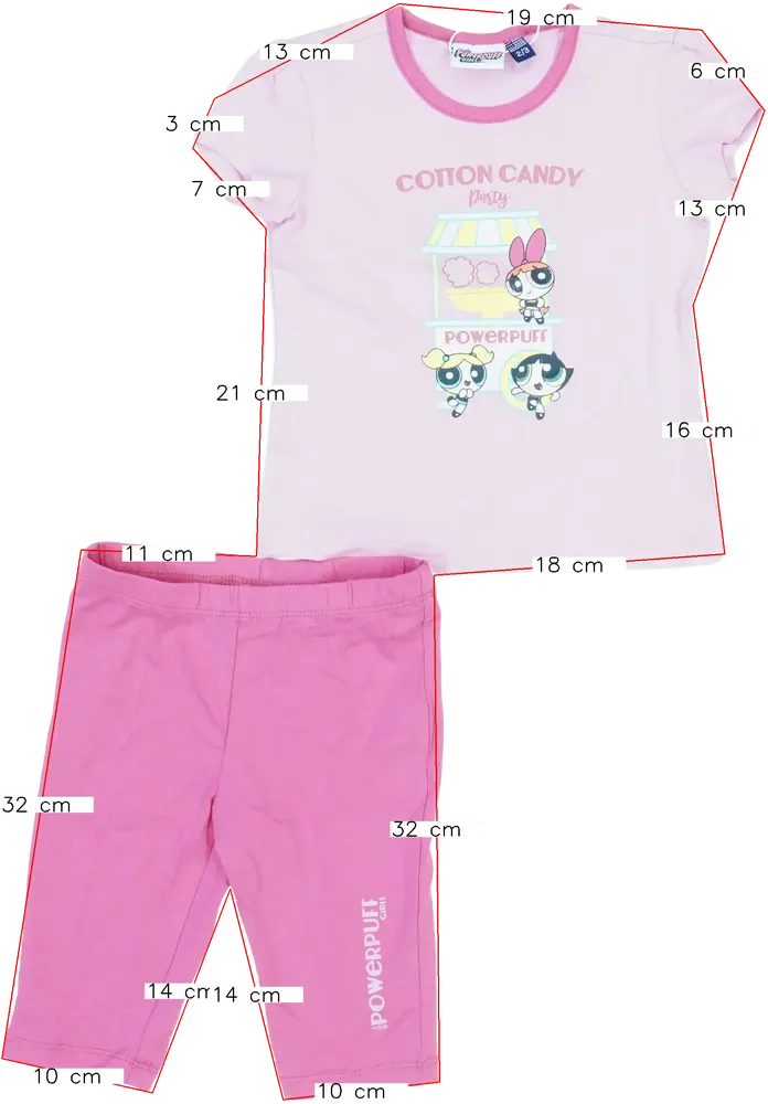 Pink The Powerpuff Girls 2-piece set - Top &amp; Bottom EU 98 / UK 3 years / US 3T