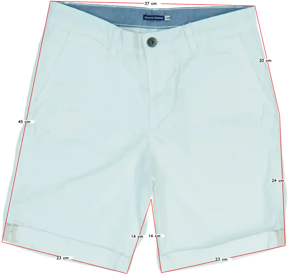 Fehér Original Marines Rövidnadrág EU 164 / UK 14 év / US 14 év/XL