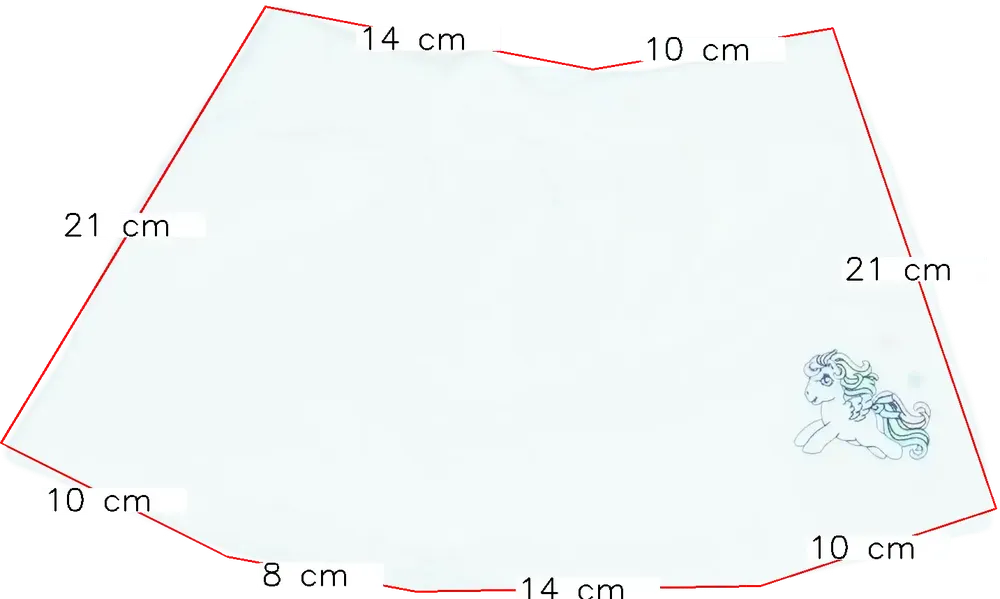 Fehér My Little Pony Szoknya EU 86 / UK 12-18 hónap / US 18 hónap