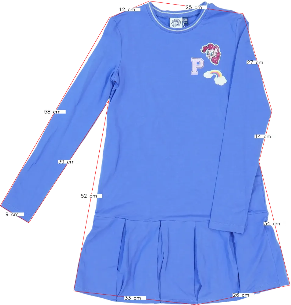 Lila My Little Pony Ruha EU 158 / UK 13 év / US 14 év/XL