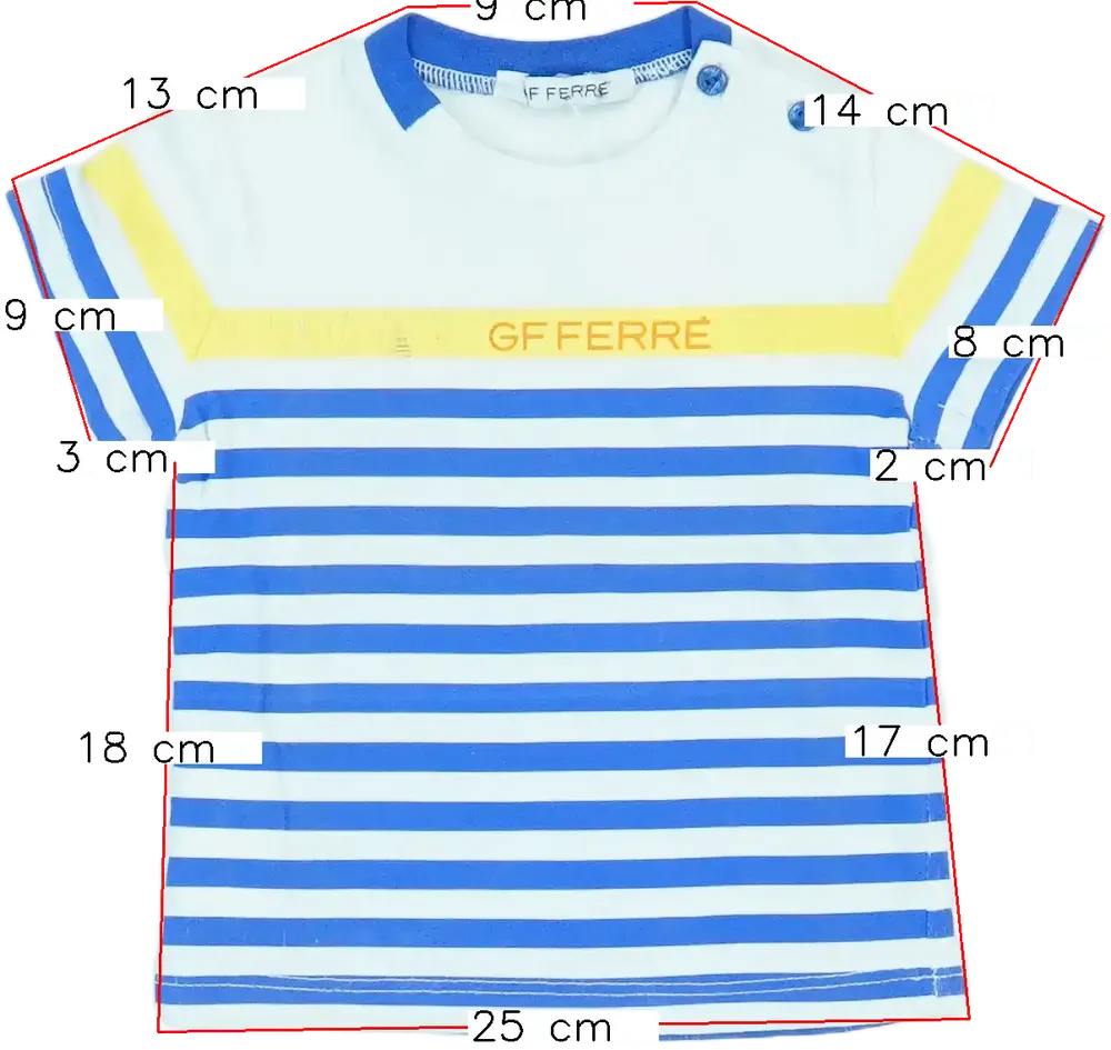 Fehér GF Ferré Póló EU 68 / UK 3-6 hónap / US 3-6 hónap