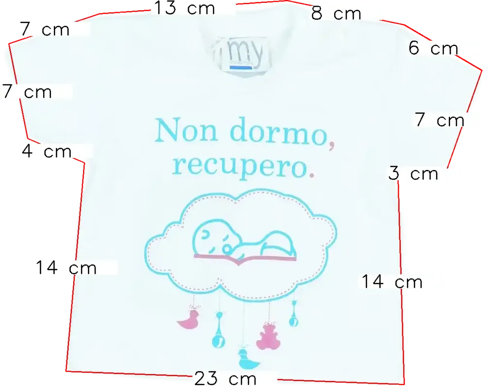 Fehér My Collections Póló EU 62 / UK 0-3 hónap / US 0-3 hónap