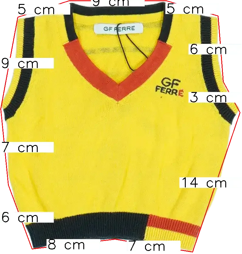 Sárga GF Ferré Mellény EU 62 / UK 0-3 hónap / US 0-3 hónap