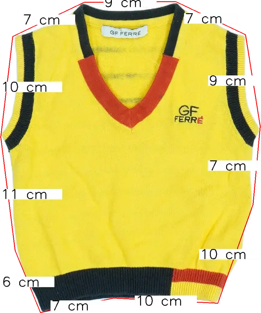 Sárga GF Ferré Mellény EU 68 / UK 3-6 hónap / US 3-6 hónap