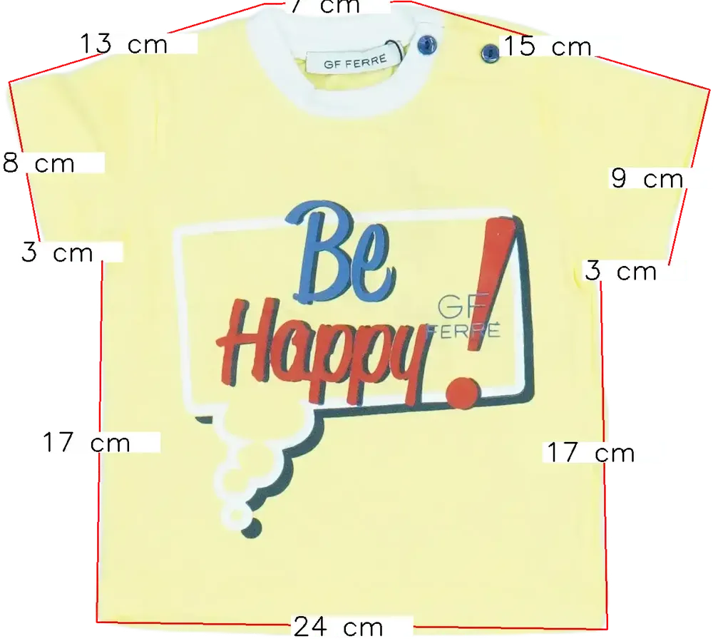 Fehér GF Ferré Póló EU 68 / UK 3-6 hónap / US 3-6 hónap