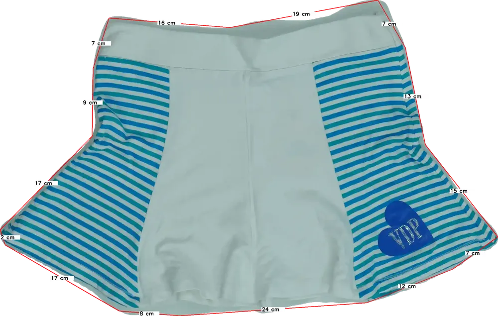 Fehér VDP Girls Szoknya EU 152 / UK 12 év / US 12 év/L