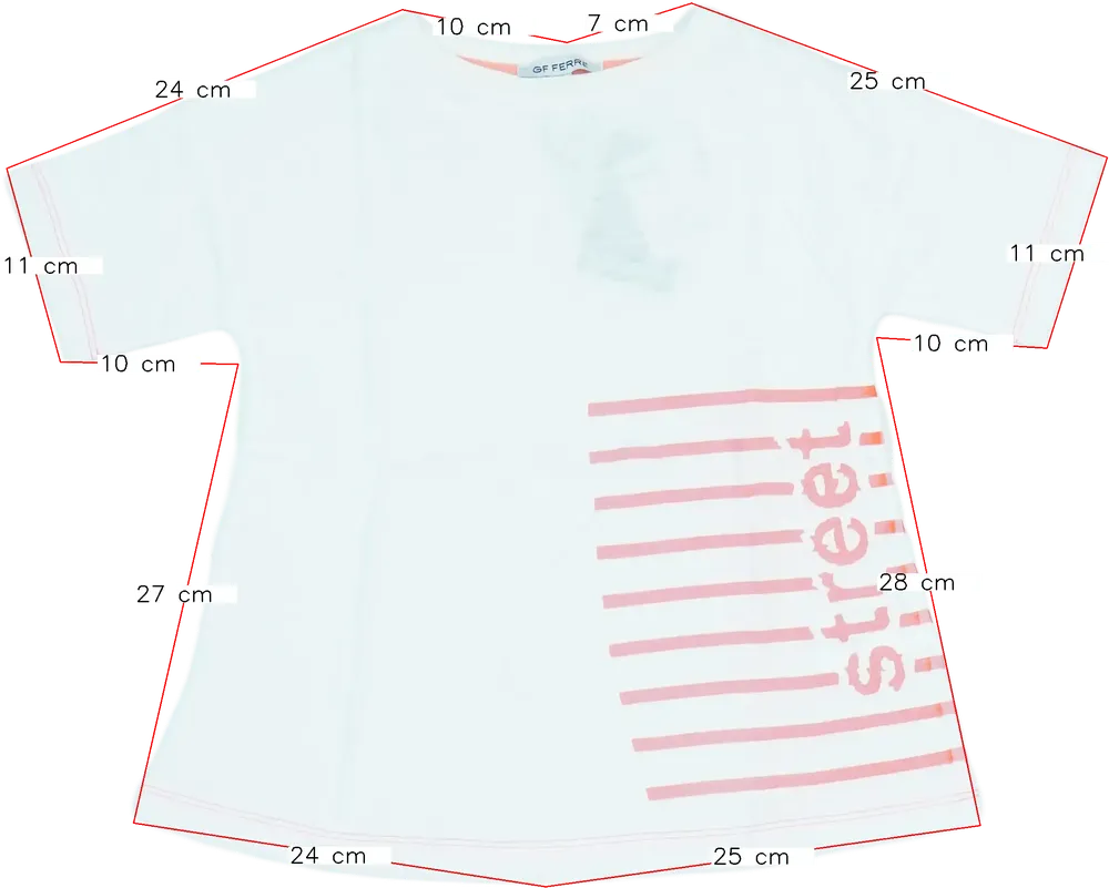 Fehér GF Ferré Póló EU 116 / UK 6 év / US 6 év/S