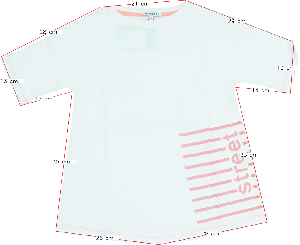 Fehér GF Ferré Póló EU 140 / UK 10 év / US 10 év/L
