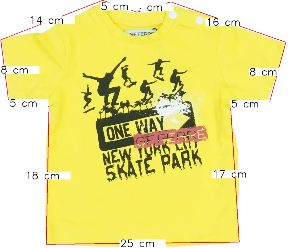 Sárga GF Ferré Póló EU 68 / UK 3-6 hónap / US 3-6 hónap