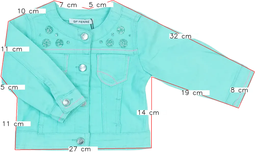 Zöld GF Ferré Farmerdzseki EU 74 / UK 6-9 hónap / US 6-9 hónap