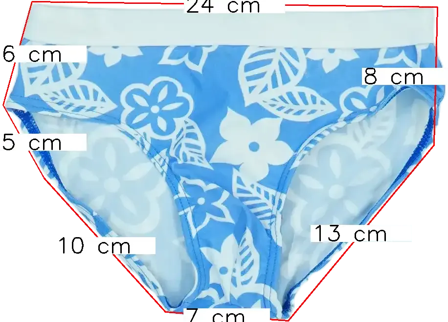 Többszínű Beach Bikini alsó EU 110 / UK 5 év / US 5 év/XS