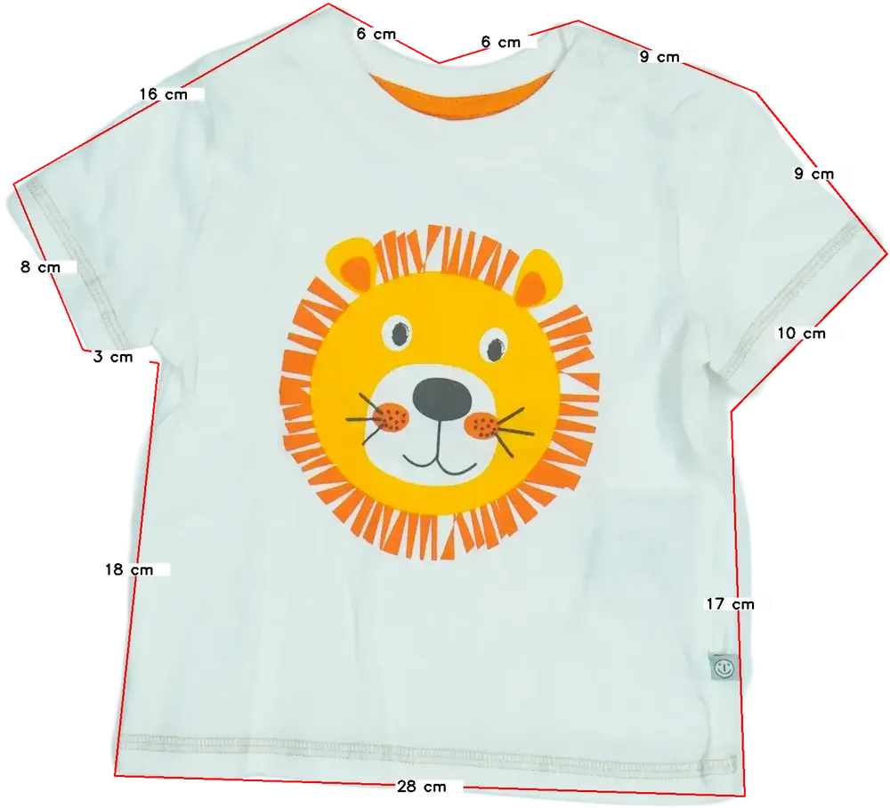 Fehér Liegelind Póló EU 74 / UK 6-9 hónap / US 6-9 hónap