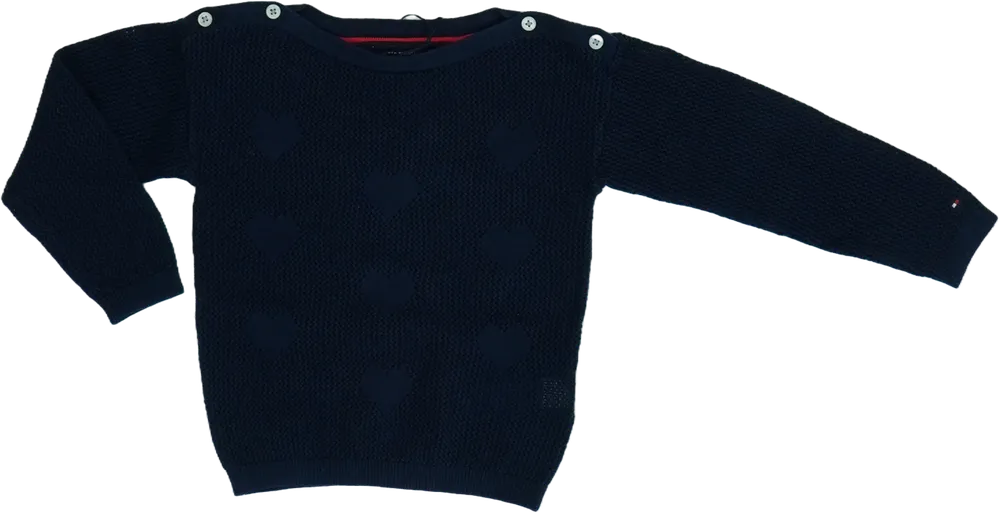 Kék Tommy Hilfiger Kötött pulcsi EU 92 / UK 2 év / US 2T