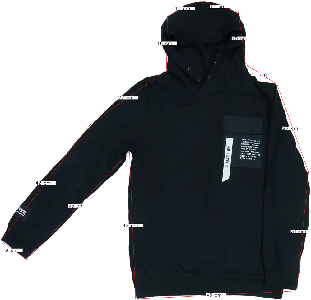 Black Europe Kids Hoodie EU 164 / UK 14 years / US 14 years/XL