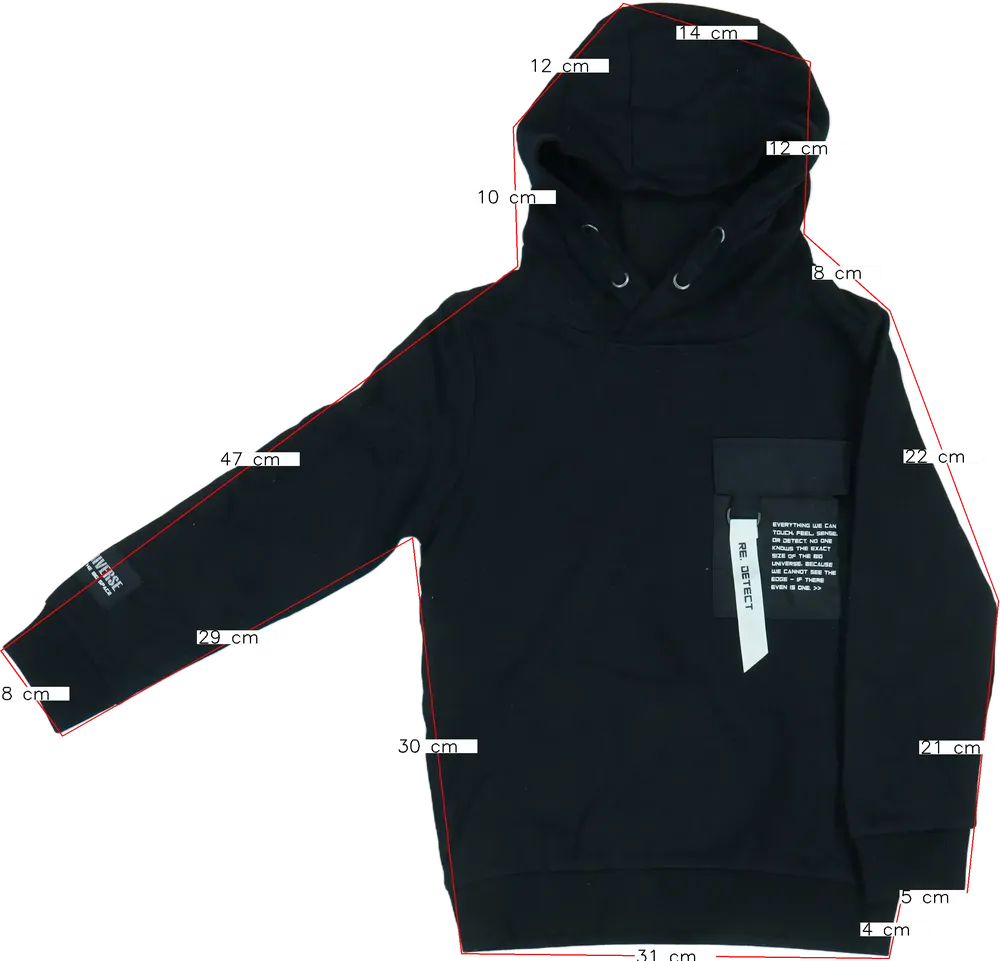 Black Europe Kids Hoodie EU 116 / UK 6 years / US 6 years/S