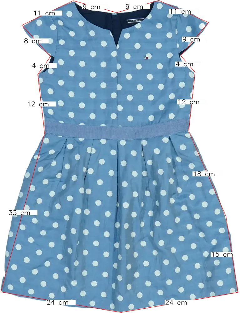 Kék Tommy Hilfiger Ruha EU 116 / UK 6 év / US 6 év/S