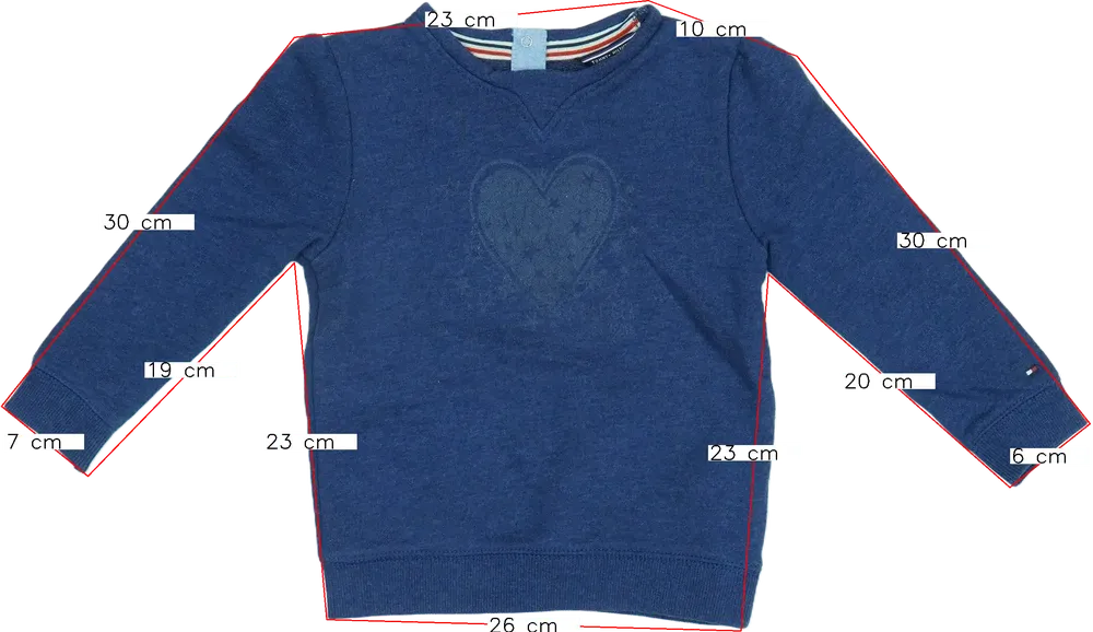 Kék Tommy Hilfiger Pulóver EU 92 / UK 2 év / US 2T