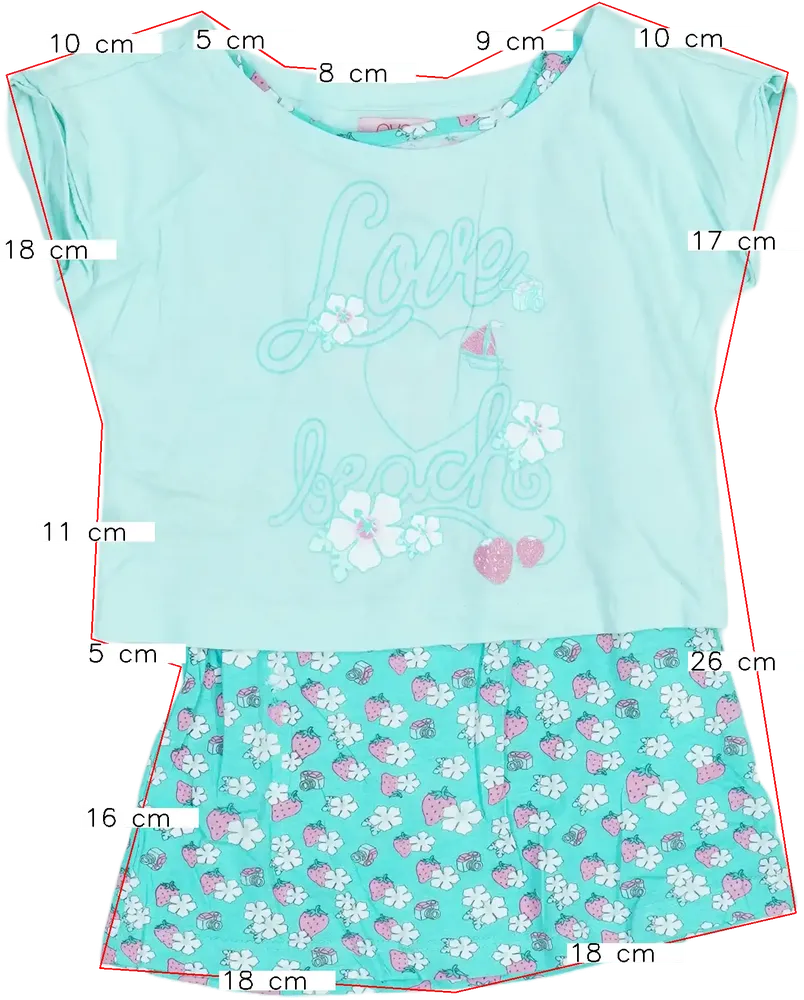 Blue OVS 2-piece set - Top &amp; Bottom EU 122 / UK 7 years / US 7 years/M
