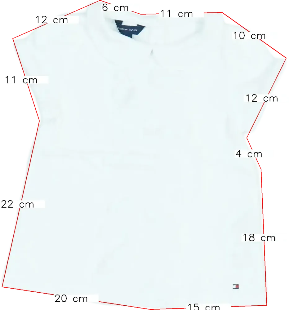Fehér Tommy Hilfiger Blúz EU 104 / UK 4 év / US 4T/XS