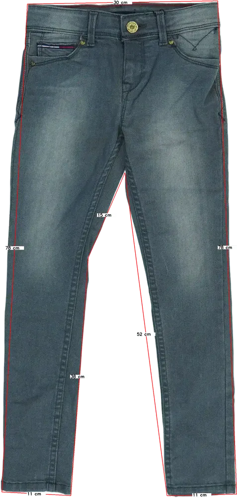 Kék Tommy Hilfiger Farmernadrág EU 128 / UK 8 év / US 8 év/M