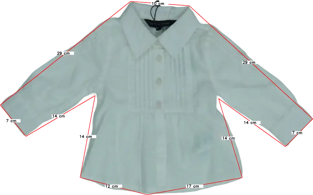 Fehér Tommy Hilfiger Blúz EU 74 / UK 6-9 hónap / US 6-9 hónap