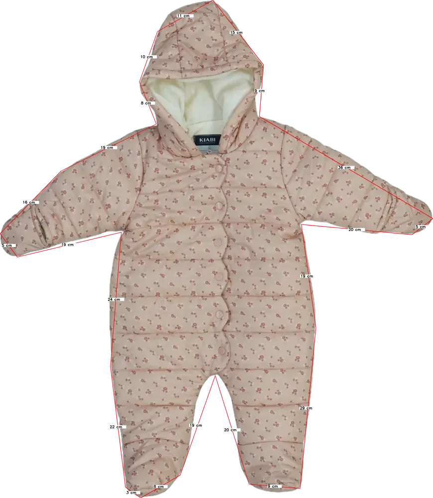 Rózsaszín Kiabi Baby overál EU 68 / UK 3-6 hónap / US 3-6 hónap