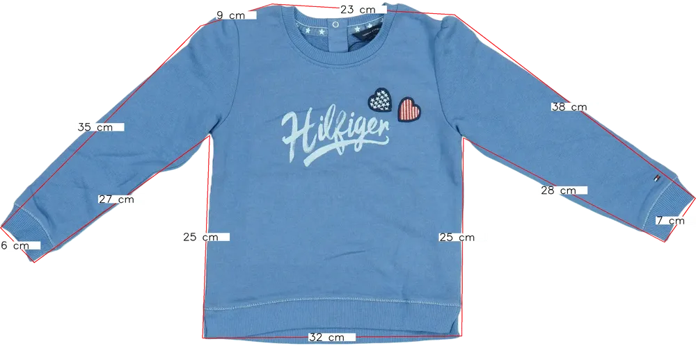 Kék Tommy Hilfiger Pulóver EU 104 / UK 4 év / US 4T/XS