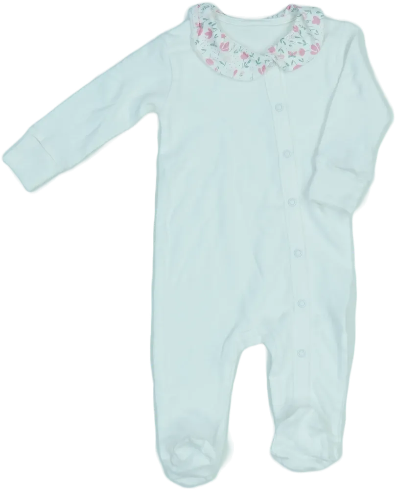 Fehér Baby Hosszú ujjú rugdalózó EU 68 / UK 3-6 hónap / US 3-6 hónap