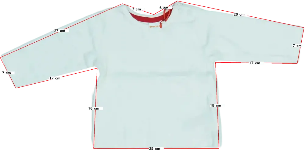 Fehér BlueZoo Hosszú ujjú felső EU 68 / UK 3-6 hónap / US 3-6 hónap