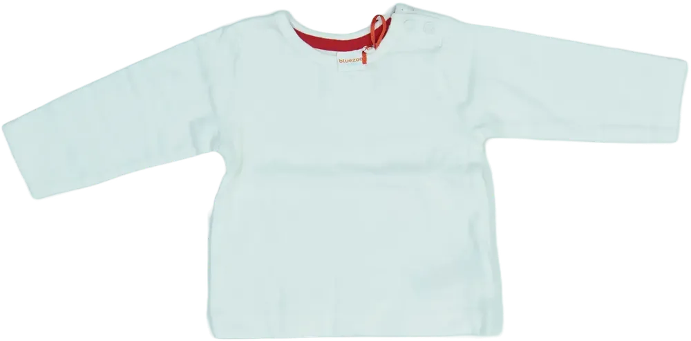Fehér BlueZoo Hosszú ujjú felső EU 68 / UK 3-6 hónap / US 3-6 hónap