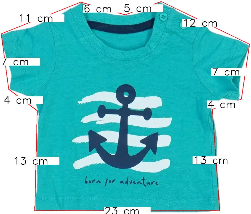 Zöld Matalan Póló EU 56 / UK Újszülött / US Újszülött