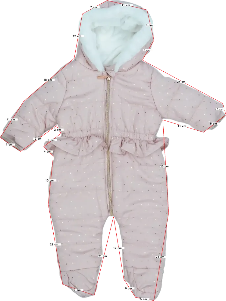 Rózsaszín Matalan Baby overál EU 68 / UK 3-6 hónap / US 3-6 hónap