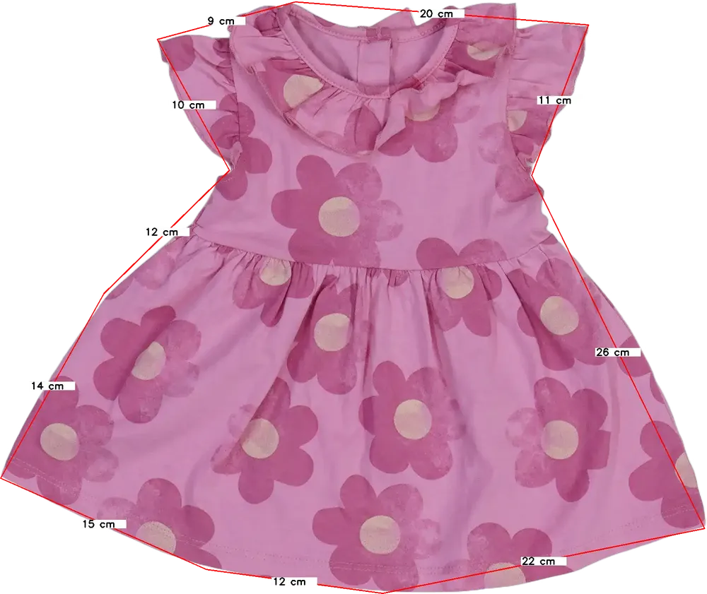 Rózsaszín Matalan Ruha EU 68 / UK 3-6 hónap / US 3-6 hónap