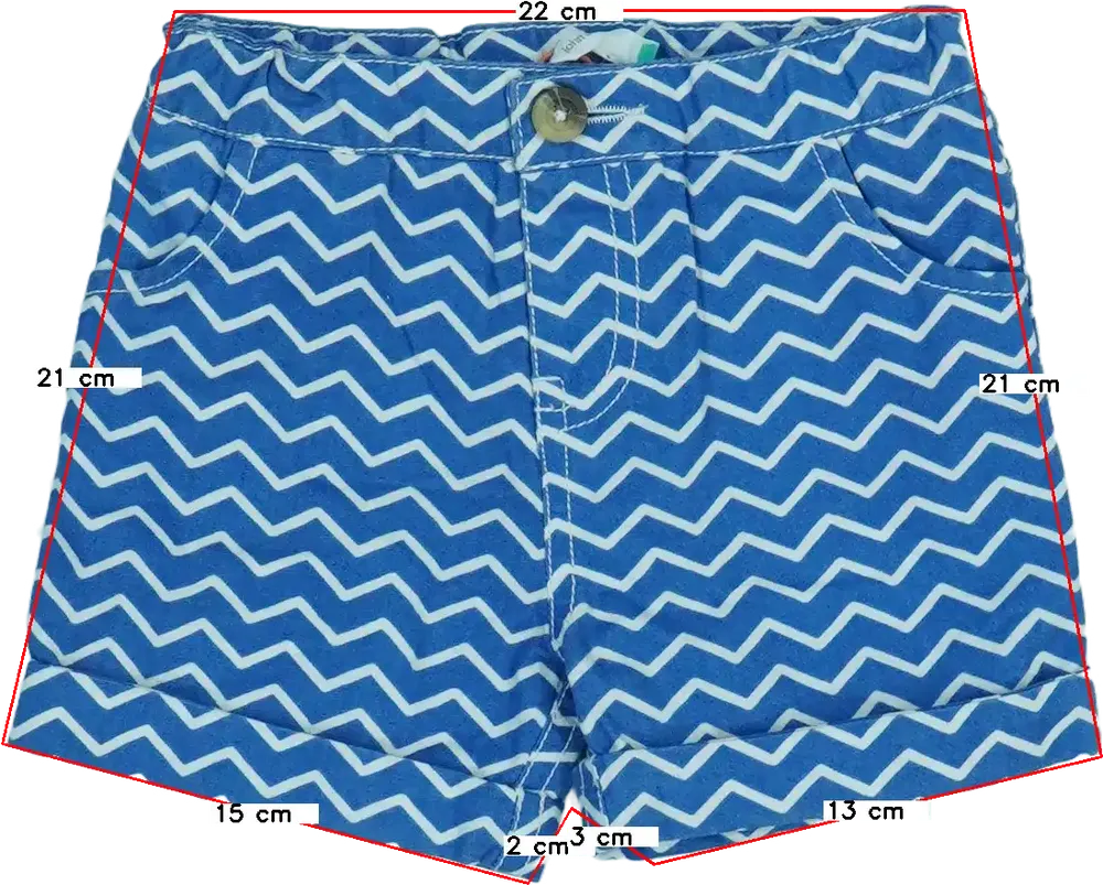 Kék John Lewis Rövidnadrág EU 74 / UK 6-9 hónap / US 6-9 hónap