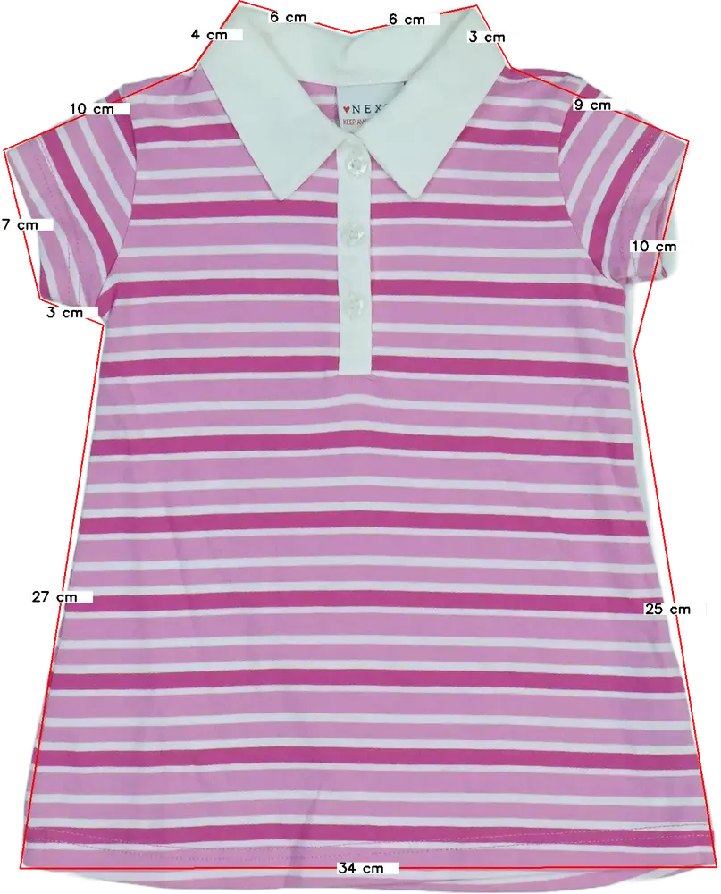 Rózsaszín Next Ruha EU 68 / UK 3-6 hónap / US 3-6 hónap