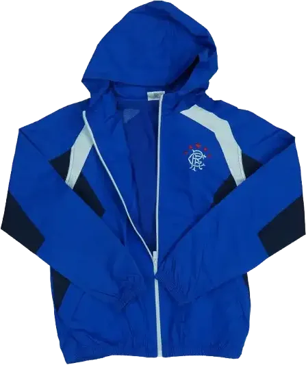 Kék Rangers Football Club Átmeneti kabát EU 146 / UK 11 év / US 12 év/L