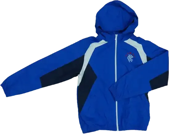 Kék Rangers Football Club Átmeneti kabát EU 146 / UK 11 év / US 12 év/L