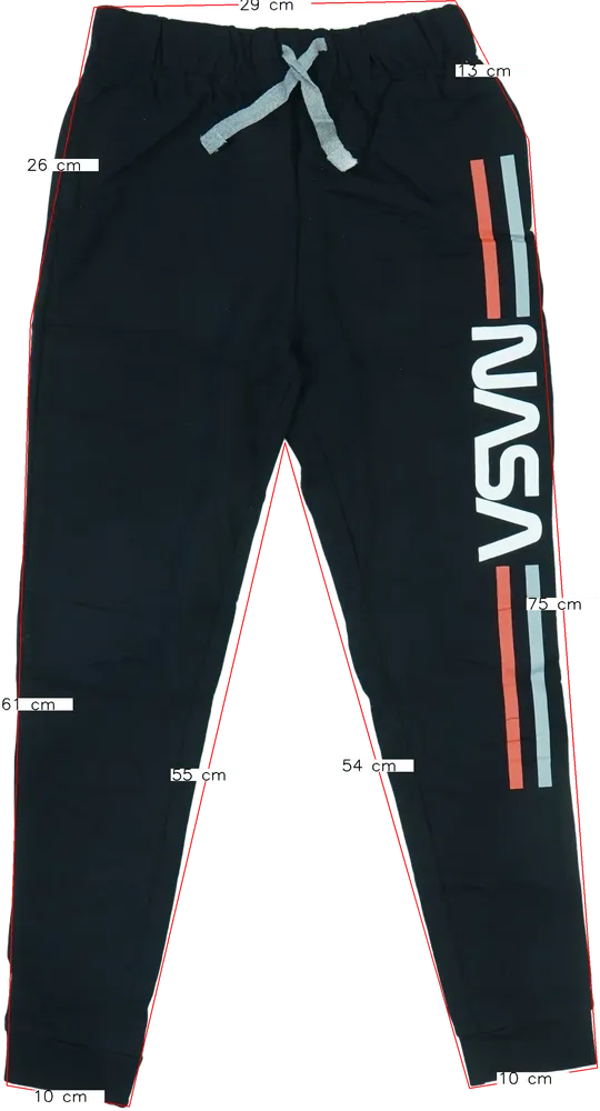 Fekete International Space Archives Melegítőnadrág EU 152 / UK 12 év / US 12 év/L